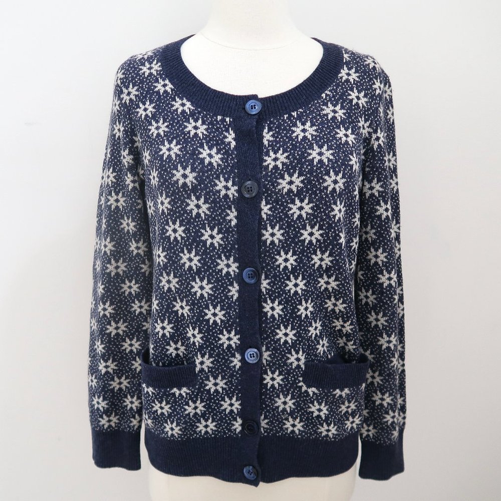 A.P.C. Floral scoop neck cardigan sweater